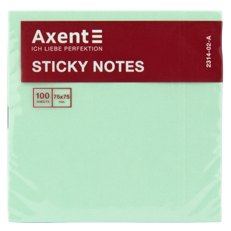 Паперовий блок для нотаток AXENT (2314-02-A) 75 г/м2, 75х75мм, 100 шт.